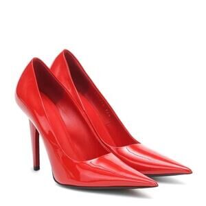 Balenciaga Square Knife Patent Leather Pumps - 37